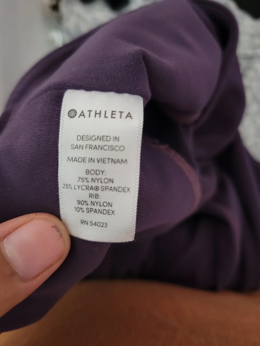 Athleta Powervita Barre Stirrup Leggings Purple Medium High Rise Yoga Tights M